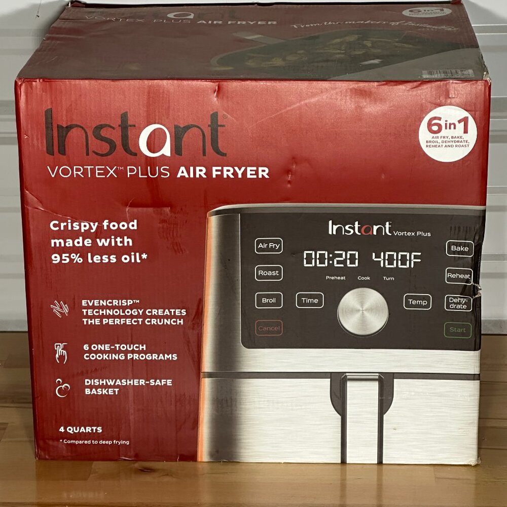 Instant Pot Vortex Plus 4QT XL Air Fryer, 6-in-1,